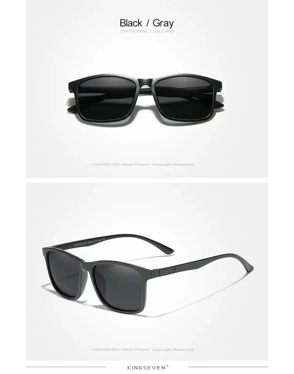KINGSEVEN Männer Polarisierte UV400 Sonnenbrille Spiegel Objektiv Kausalen Anti-glare Gläser Frauen Sport Ultraleicht Outdoor Fahren Brillen – Detail 6