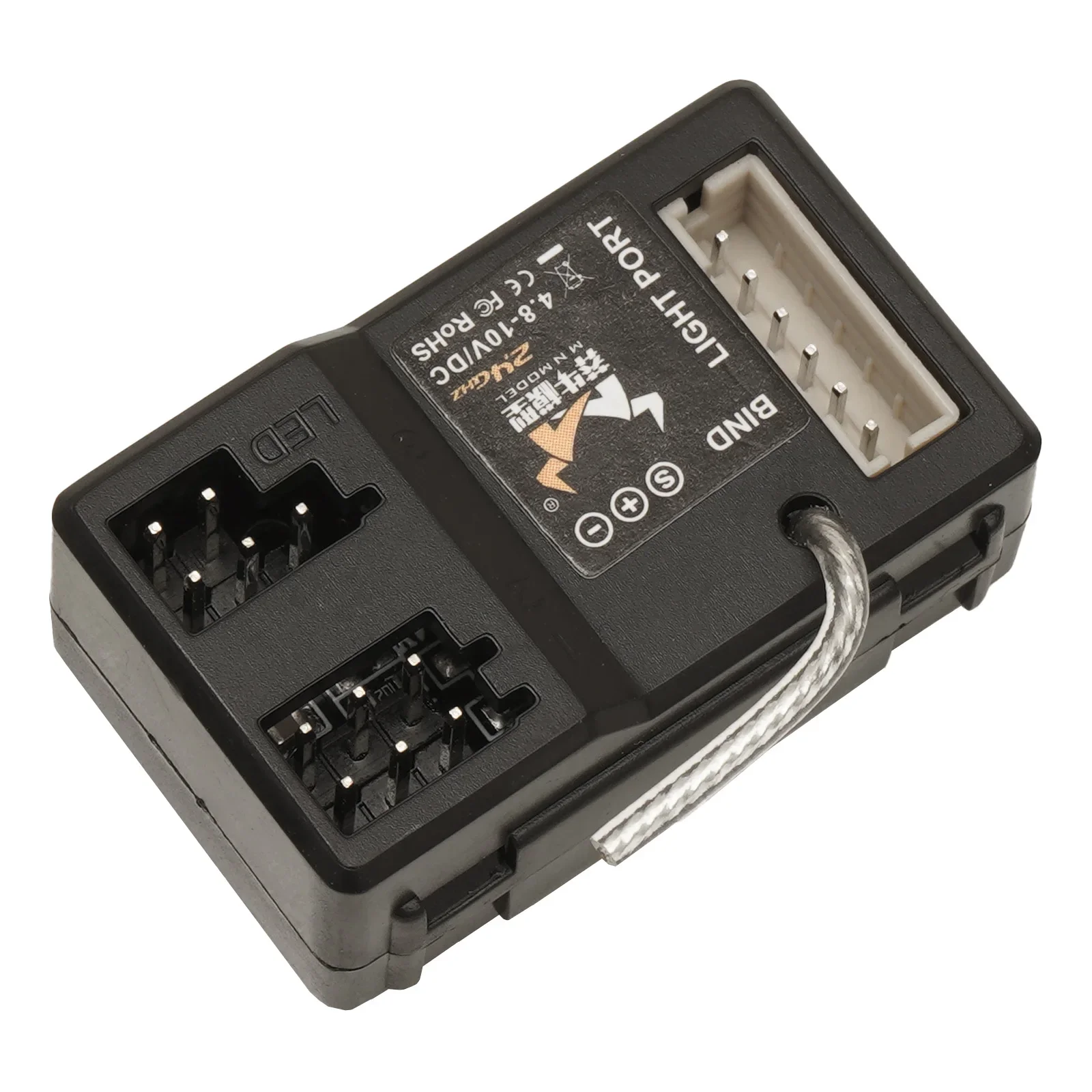 2CH 2.4G Receiver 4.8-10V DC LED Light Port for 1/12 RC Crawler Car MN82 MN78 MN99 MN128 MN168 MN111 MN90 MN WPL Model Part