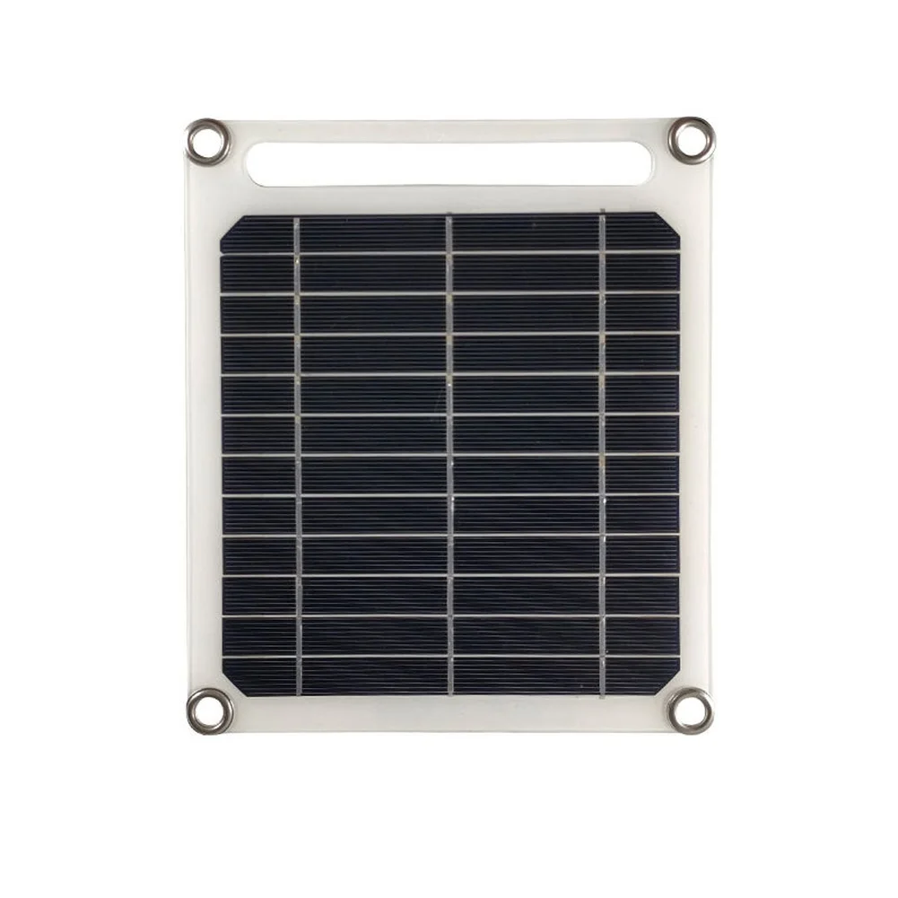 Portable Solar Module 6W Solar Panel IP65 Waterproof Rating Epoxy Resin Lamination Dual Charging Ports For Mobile Phones