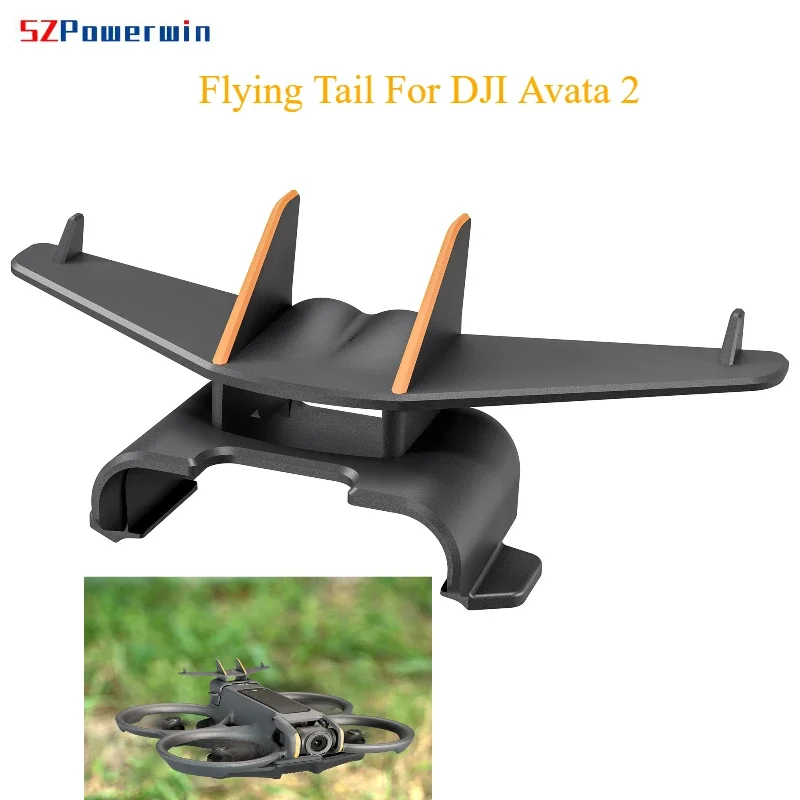 Powerwin Flying Tail For DJI Avata 2 Drone Accessories Quick-release Tail Reduce Airflow Resistance Light Weight Empennage