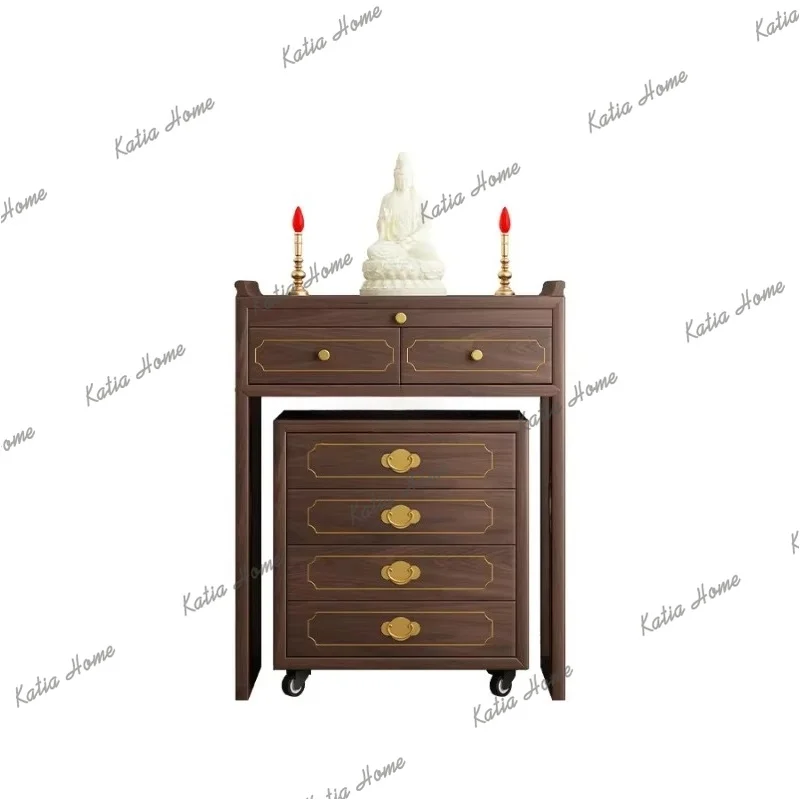 PG Solid Wood Altar Incense Burner Table Simple Home Solid Wood Altar Incense Table Prayer Altar Table