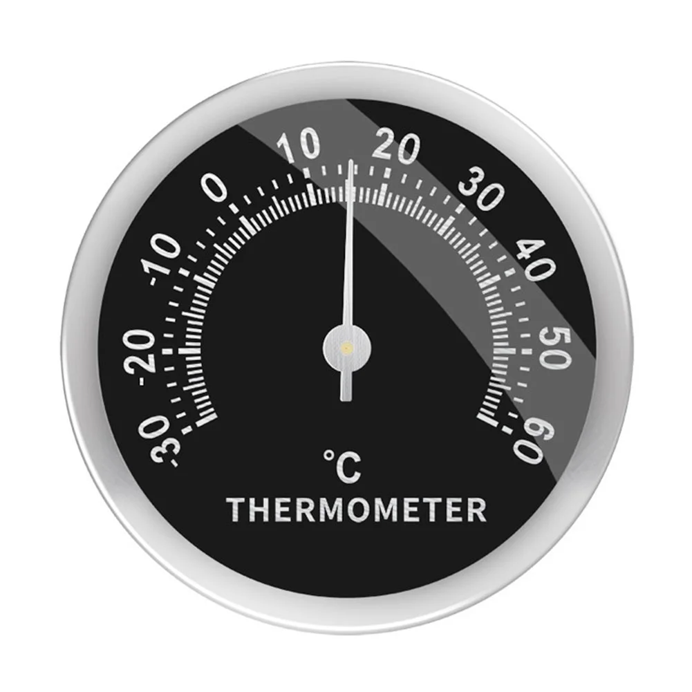 

New ElectronicHygrometer Black Clear Dial Scale Convenient Fireplace Accessories High-precision Battery-Free Thermometer