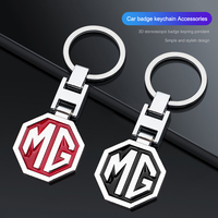 MG Logo Emblem Keychain Auto Styling Key Ring Accessories For Morris Garages MG3 MG5 MG6 MG7 GT GS Hector HS ZS ZX EZS EHS MG3SW