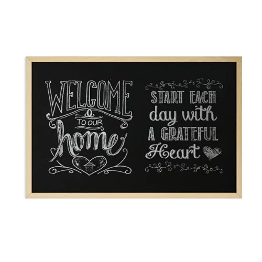 

Меловая доска 24x36 дюймов с рамкой из березового дерева, настенная, для сухого стирания, для дома, класса и офиса