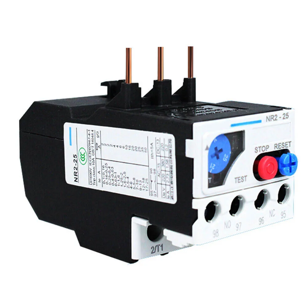 

Thermal Overload Motor Relay 690V AC 50Hz/60Hz FR NR2-25 Plug-in With Indicator Light For CJX2 Series Contactors