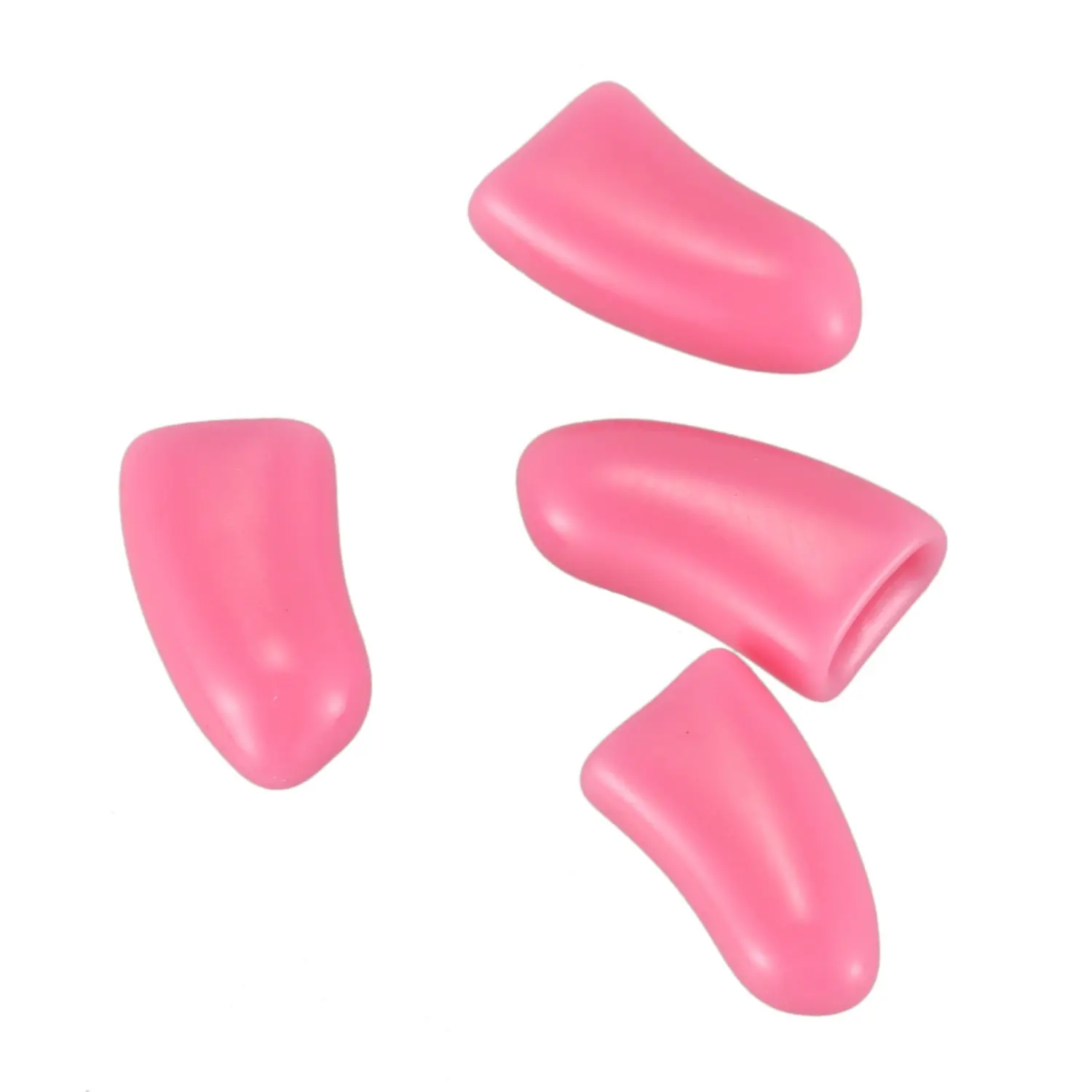 20 pcs Soft Nail Caps For Cat Pet Claw Control Paws off + Adhesive Glue -Light Pink,Size S