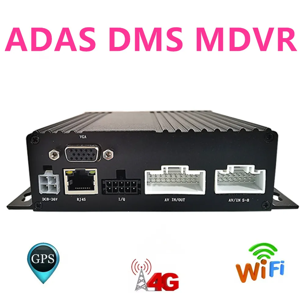 Factory Price H.265 6 Channel ADAS DMS Car DVR 4G GPS WIFI Double SD Card Storage Vehicle Truck Car MDVR