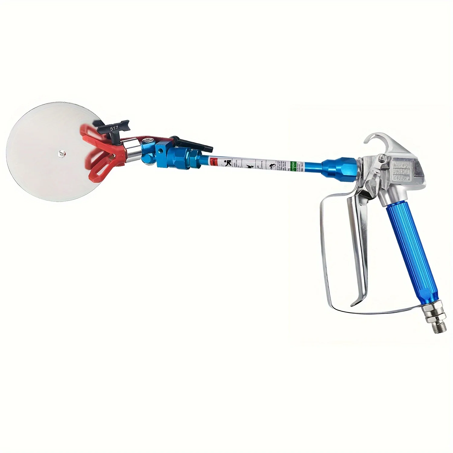 Airless Paint Spray Gun with 311&517 TIP, 7.87 Inch Extension Rods and Spray Guide Accessory for Airless Paint Sprayer