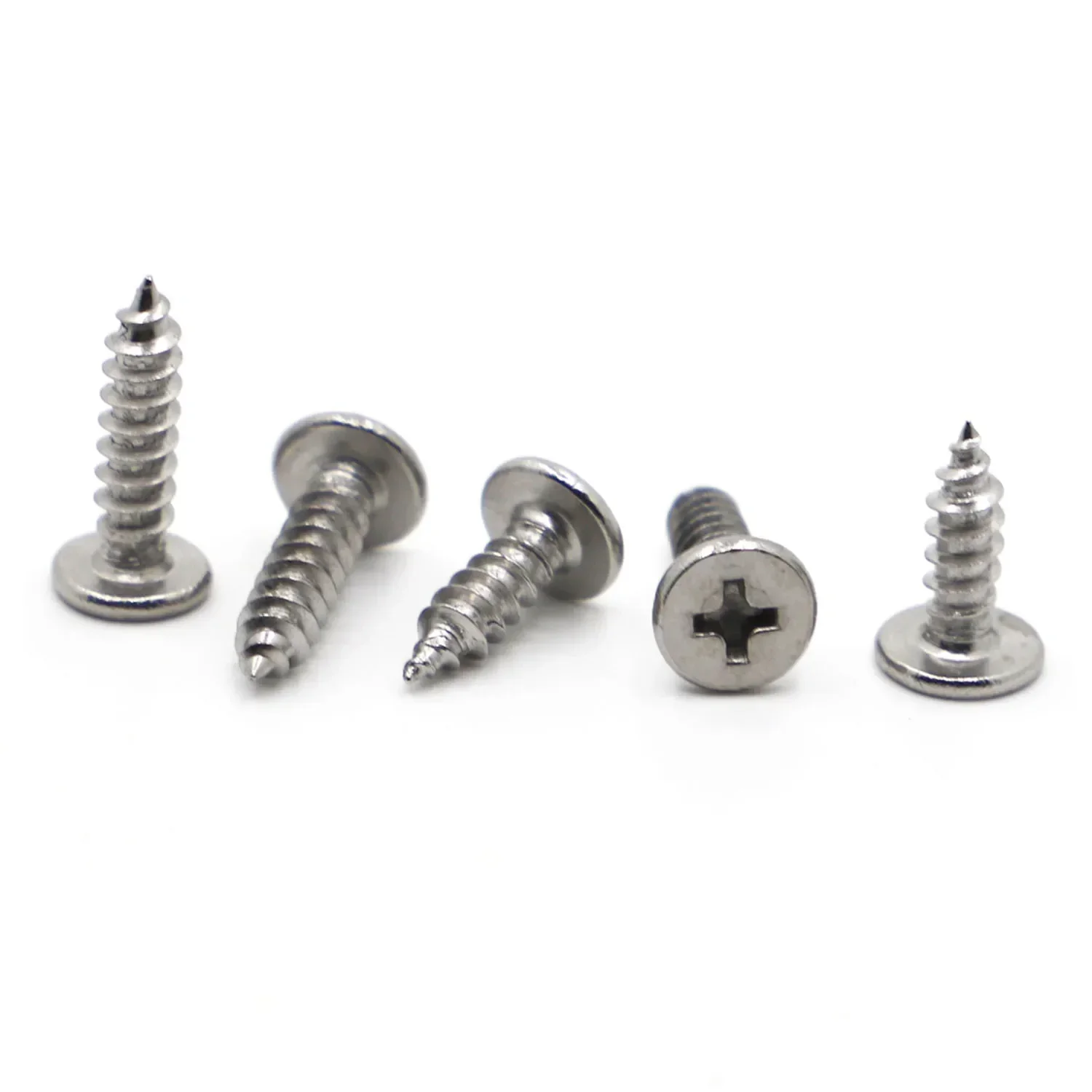 セルフタップ用の超微細木製ネジ,5〜50個,m2 cm,2.3 m 2.6 m 3.5 m4 m5 m6,ステンレス鋼クロス