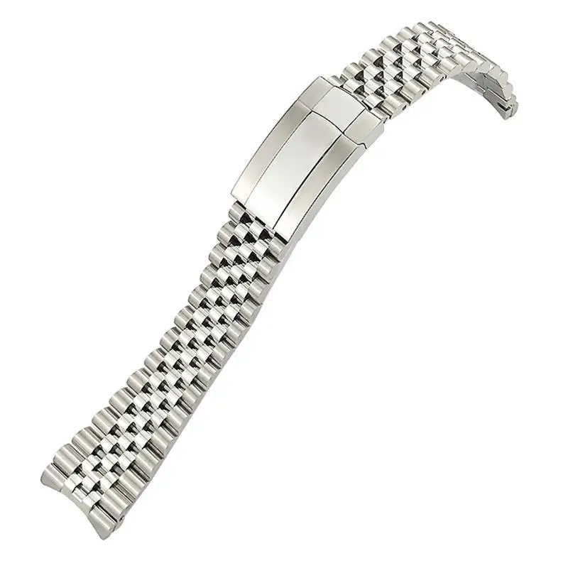 

ONECMN 21mm 904L Solid Stainless Steel Watch Band Fit For Rolex Strap 41mm Oyster Perpetual Datejust Silver Luxury Brand