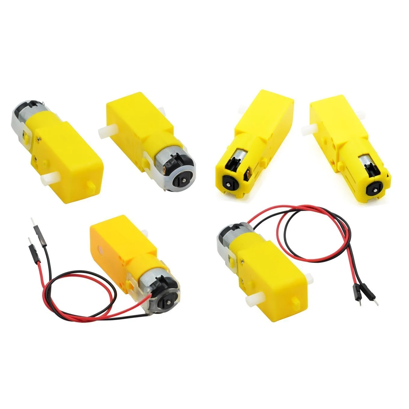 Four-wheel drive high intensity magneto TT motor DC deceleration motor single and dual shaft 1 to 481 to 1201 to 220