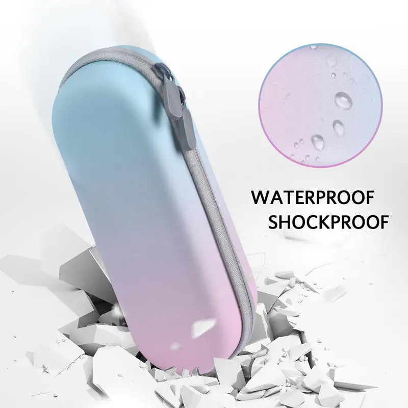 Kotak Penyimpanan Sikat Gigi Portabel Kosong Universal, Tas Penyimpanan EVA untuk Sikat Gigi Elektrik, Kotak Pelindung dan Organizer