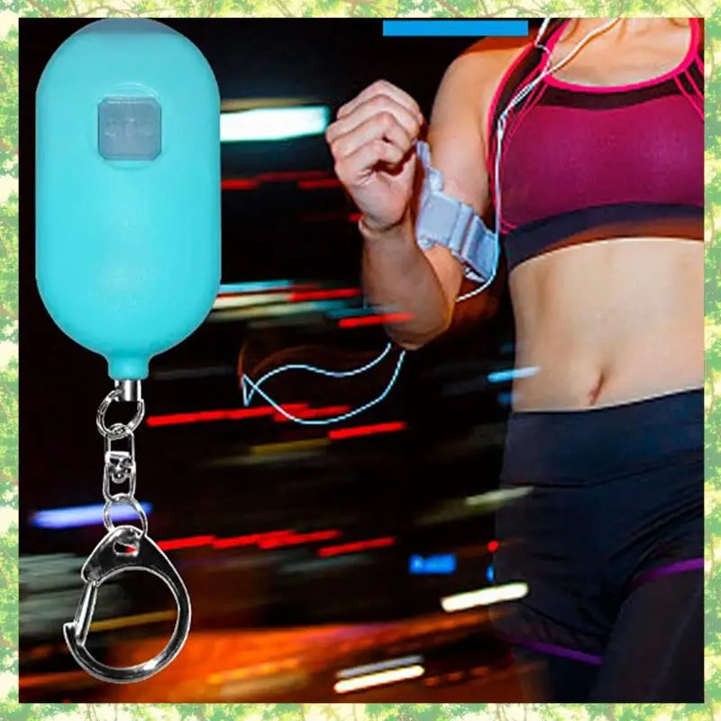 إنذار صوت الطوارئ الذكي القابل لإعادة الشحن، حلقة صفارة الإنذار الشخصية للطوارئ بقوة 130 ديسيبل مع ضوء LED، للنساء والأطفال وكبار السن، إلخ