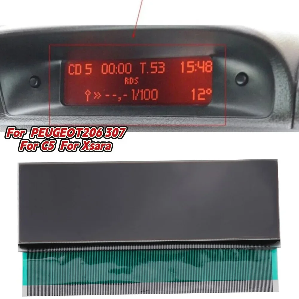 

Auto Radio LCD Navigation Screen Display Replacement For PEUGEOT206 307 For C5 LCD Screen Interior Accessories Parts1Pcs