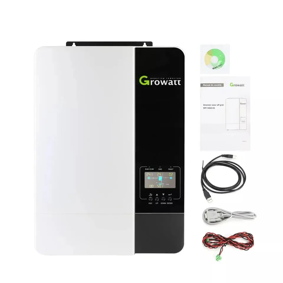 output 230V Growatt single phase  off grid Solar inverter Growatt SPF 5000 es