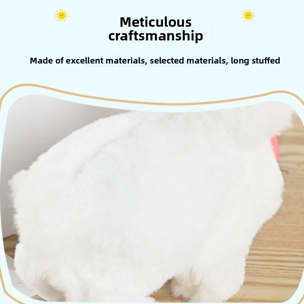 Cartoon Elektrisches Schwein Plüsch Realistisches Spielzeug Quietschen Die Ohren bewegen Interaktive Elektronische Plüschtiere Elektronische Haustier Gehen Wiegen