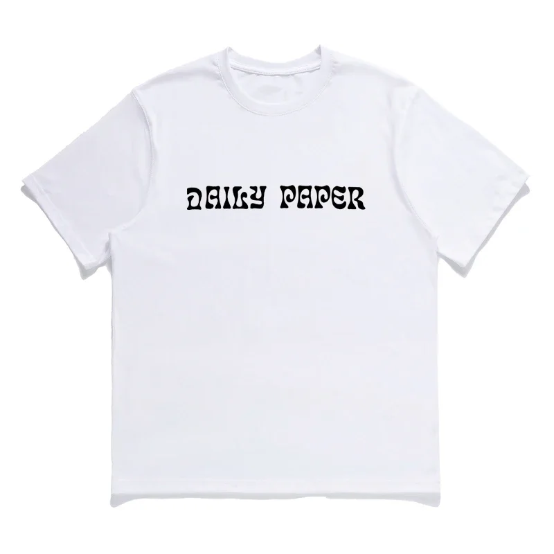 Japanese Style Fashion All-match Daily Paper Letter Logo Printing Tee Custom New DAILY PAPER Short Sleeve T-shirt