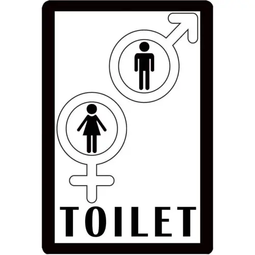 12x8Inches Funny Bathroom Metal Tin Sign Men Women Toilet Metal Signs Art Poster sign