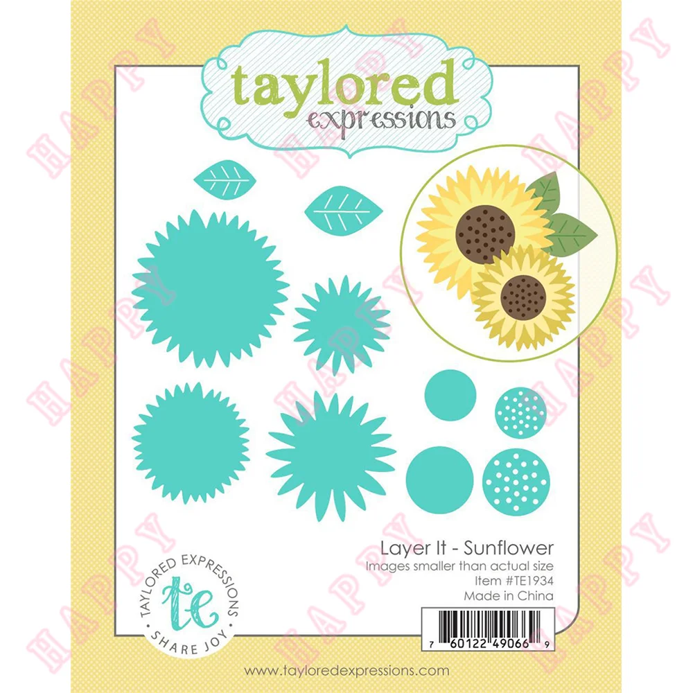 

Layer It Sunflower Metal Cutting Dies For Scrapbook Diary Decoration Paper Craft Embossing Template DIY Greeting Card Handmade