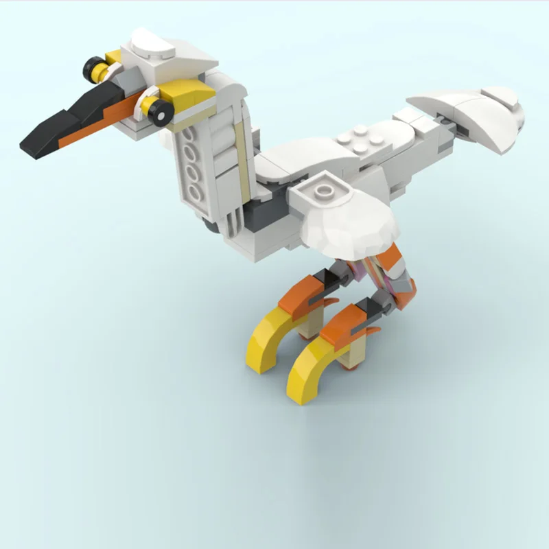Creators Animal Series Model MOC Building Bricks Egretta Garzetta Modular Technology Gifts Holiday Assemble Children Toys Suit