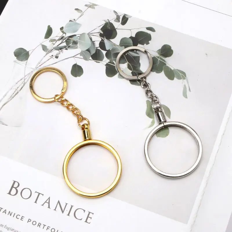 for Creative 40mm Commemorative Coin Holder Keyring Medallion Souvenir Coin Pendant Keychain for Fashion Jewelry DropShip