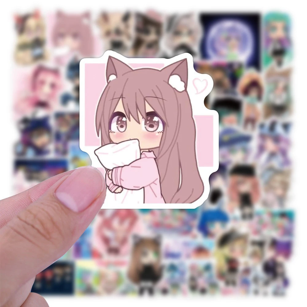 10/30/50pcs Gioco Sveglio Anime Gacha Vita Adesivi Decalcomanie Del Fumetto FAI DA TE Scrapbook Del Computer Portatile Del Telefono Chitarra Impermeabile Kawaii adesivo Decor