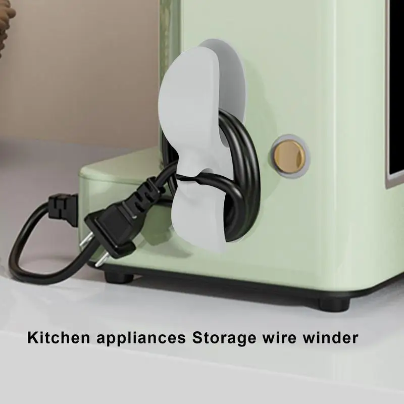 Home Appliance Cord Organizer Kitchen Accessories Cords Wrapper Cable Management Clips Holder For Air Fryer Coffee Wire Fixer