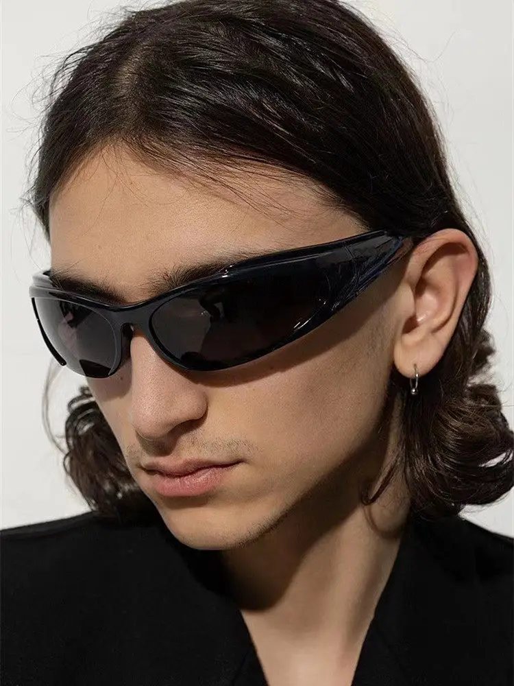Sunglasses, curved narrow-frame concave sunglasses, UV400 UV-protective cycling glasses