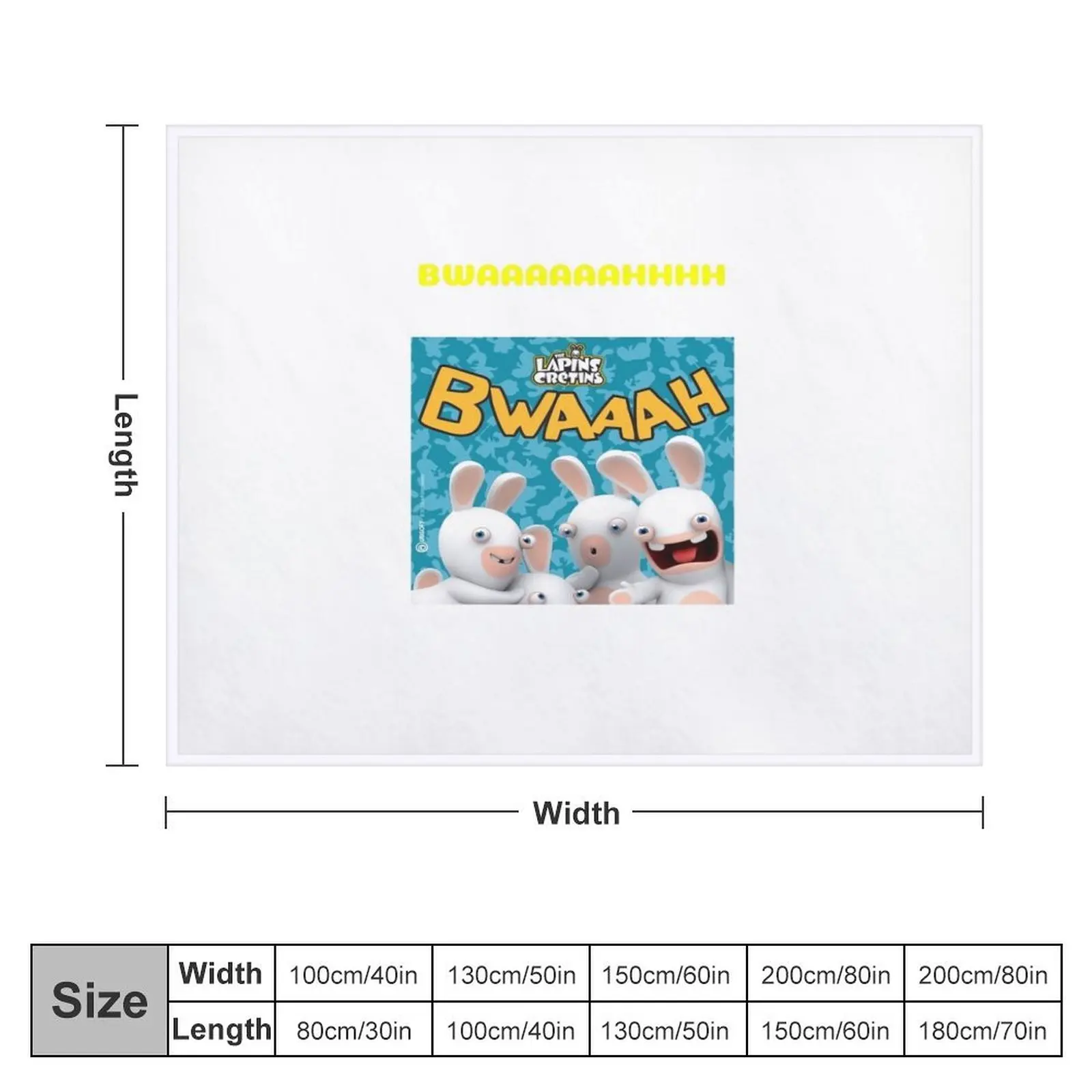 The lapins cretins Throw Blanket valentine gift ideas Summer Blankets