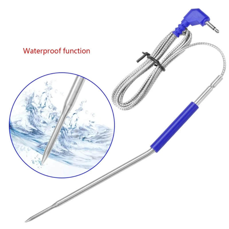 Waterproof Thermometer Probe Replacement for Wireless Digital Thermometer Cooking Food Stainless Steel Probes