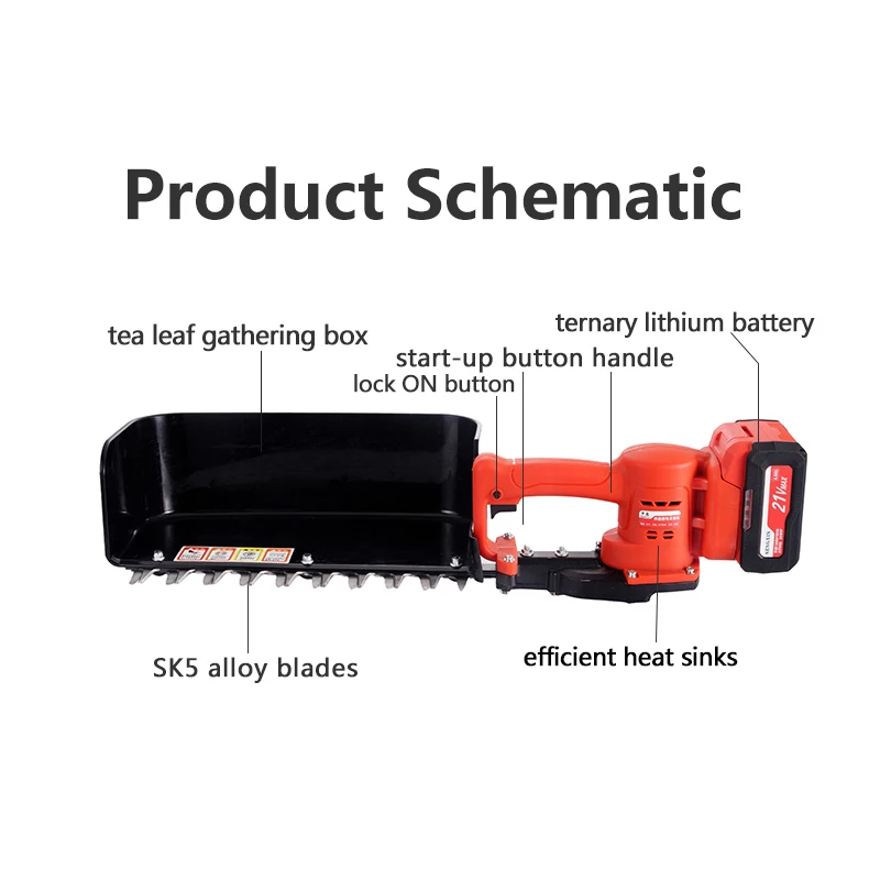 Lithium Battery Tea Harvester Green Tea Processing Machine Professional Picking Machine Tea Leaf Picker