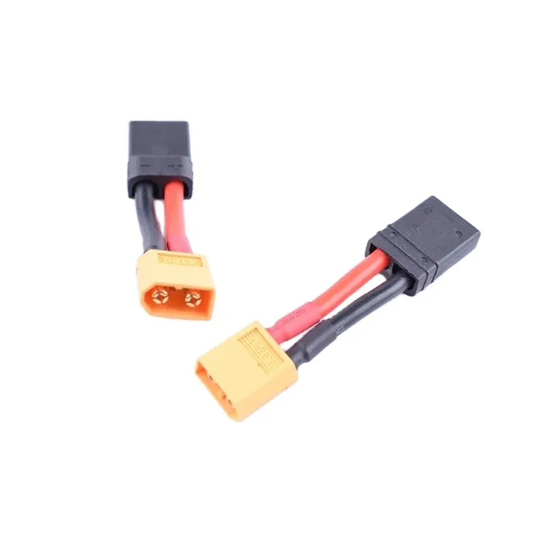 2 pcs Male XT60 To Female TRA(Traxxas) Adapter 14awg Battery Charging Cable 40mm