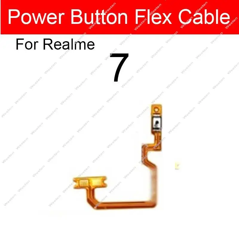 Cable flexible de volumen de alimentación para Oppo Realme 6, 6i, 6Pro, 7, 7i, 7Pro, 4G, 5G, botón de encendido y apagado