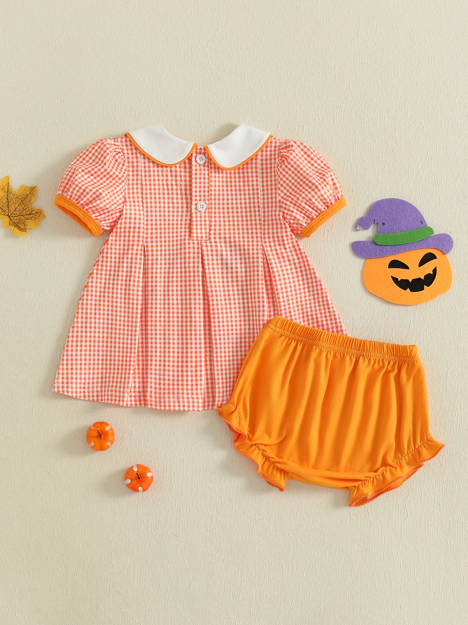 طقم ملابس للفتيات الصغيرات بأكمام طويلة وطبعة زهور مع حاشية مكشكشة وسروال قصير من قماش الدنيم ملابس عصرية للأطفال لفصل الخريف