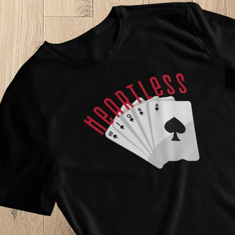 Heartless Poker Player Ace High Gambler Unisex Texas Hold Em Gift Idea Him Her Xmas Holiday Last Minute Secret Santa shirt