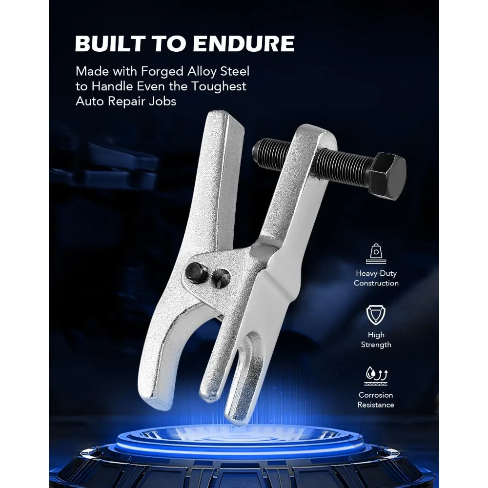 مجموعة أدوات إزالة وصلة كروية 5 في 1، مستخرج ذراع بيتمان، مجموعة خدمة نهاية قضيب التعادل، نظام إزالة الفاصل لجبهة السيارات