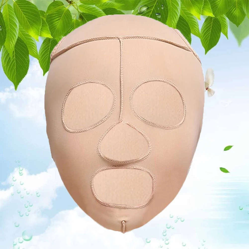 Máscara elástica de emagrecimento facial, cor da pele, antirrugas, linha facial, cinto, portátil, ferramenta de beleza para viagem, máscara facial