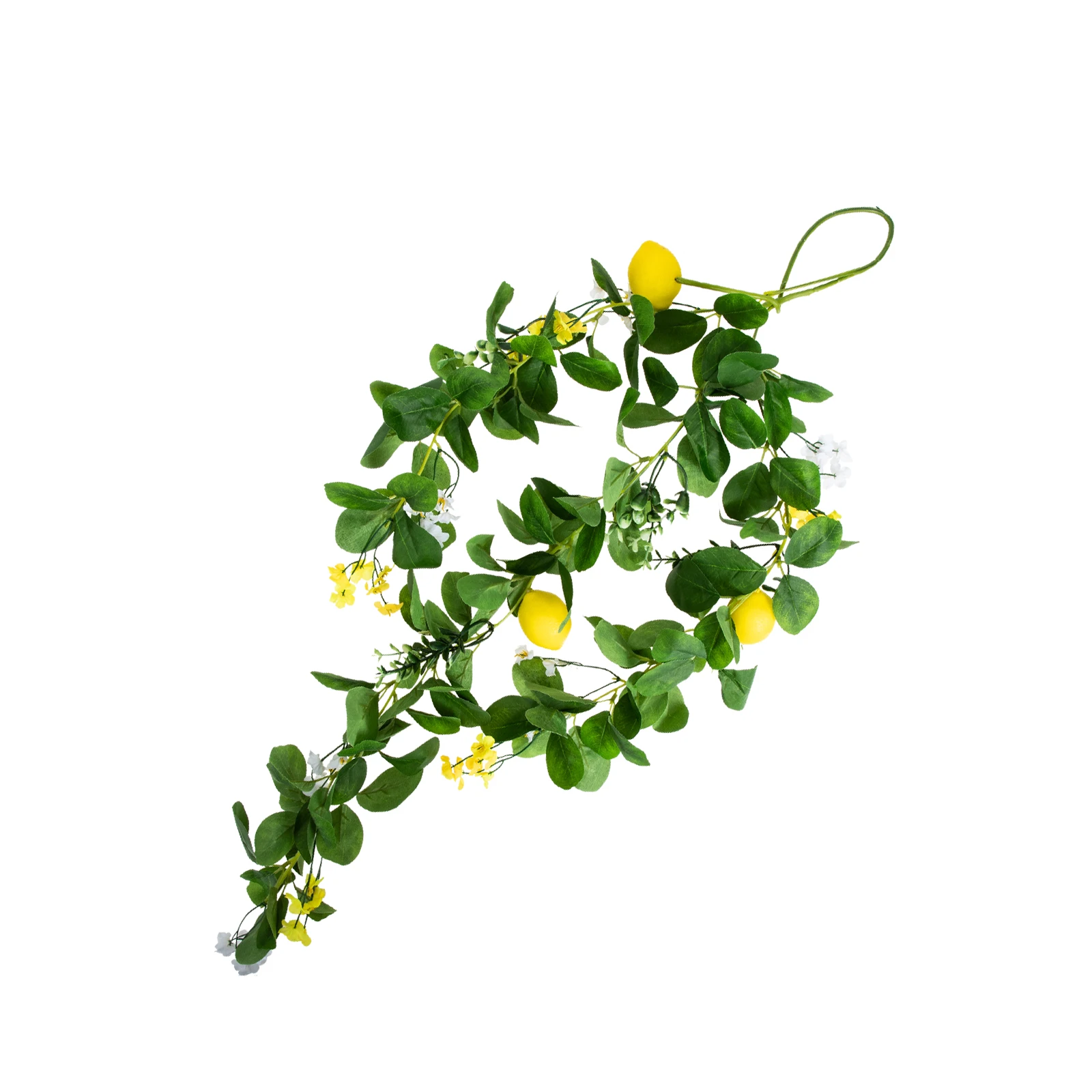 

Artificial Flower Decoration Lemon Branches Garland Wall Hanging Bright Color Exquisite Appearance Practical Use Banquet Family