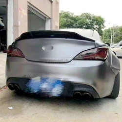 for Hyundai Genesis Coupe spoiler 2009 10 11 12 year glossy carbon fiber/FRP rear wing R style spoiler accessories