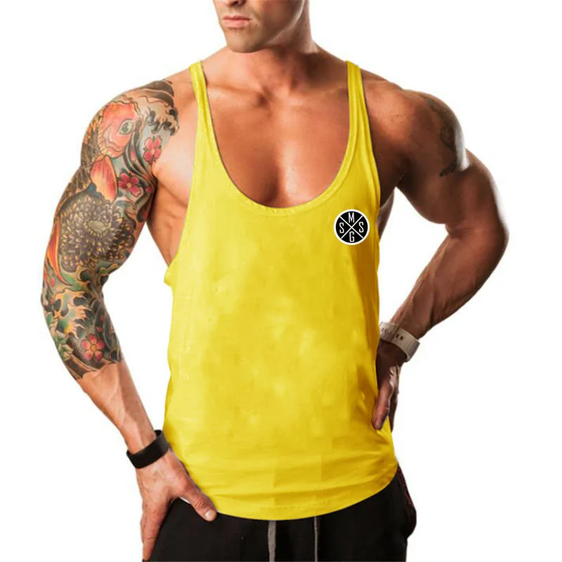 New Arrivals Men\'s Sports Stringer Singlets Sleeveless Fitness Bodybuilding Tank Tops Gym Workout Clothes for Men