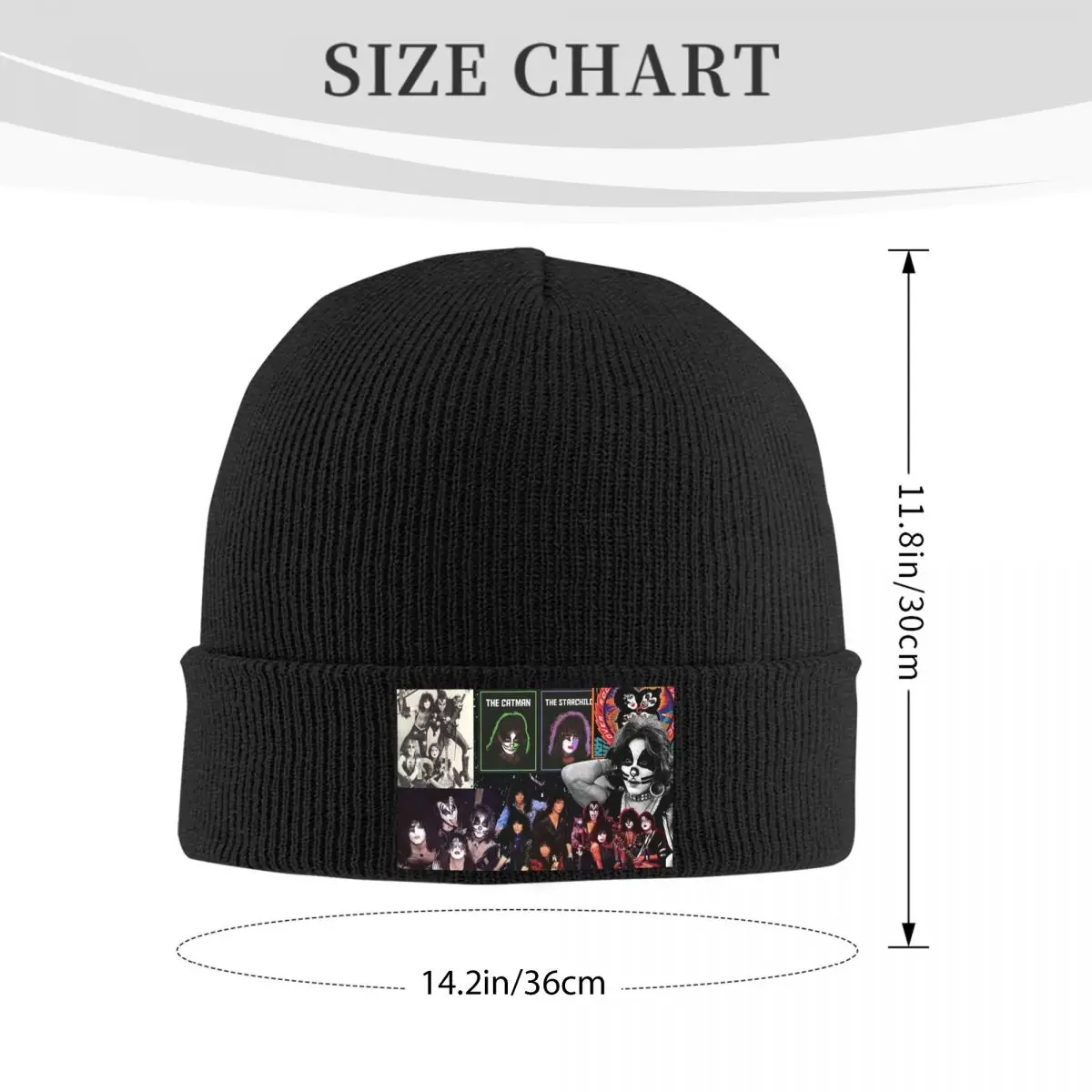 Heavy Metal Rock Music Band Kiss Warm Knitted Cap Winter Knit Bonnet Hat Skullies Beanies Hip Hop Caps for Unisex