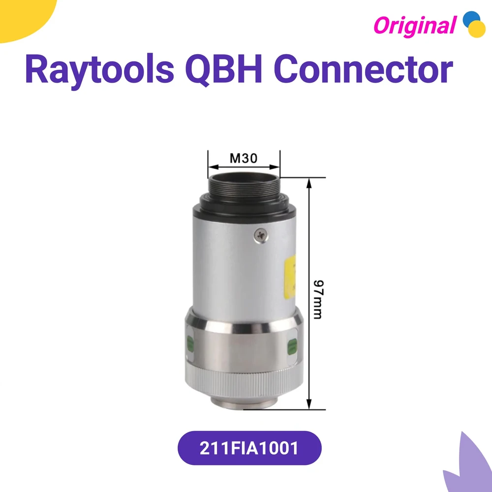 Header Raytools Original QBH Connector 211FIA1001 For Raytools BT240 BT240S BM109 Fiber Laser 1064nm Cutting Machine