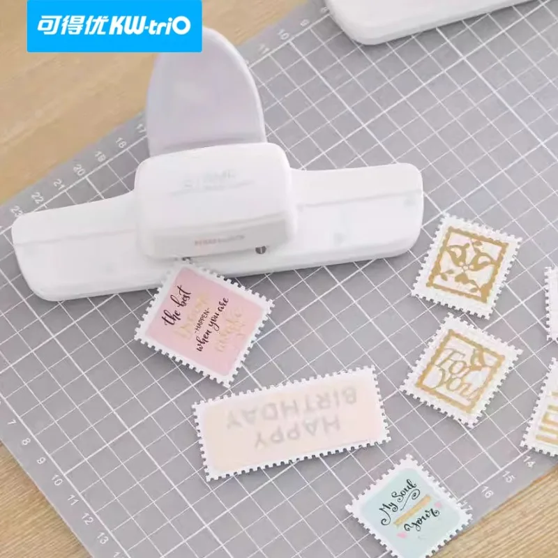 KW-trio Large Hole Punch Cutter DIY Stamp Paper Craft Decor School for Kids Scrapbooking Handmade Press Flower Tool Stationery