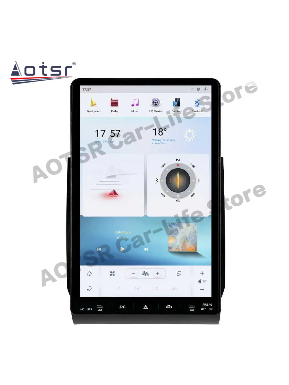 Qualcomm 16.8 Inch  For Toyota Tundra 2014~2020 Multimedia Android Auto Car Radio GPS Navigation Video Stereo Receiver Head Unit