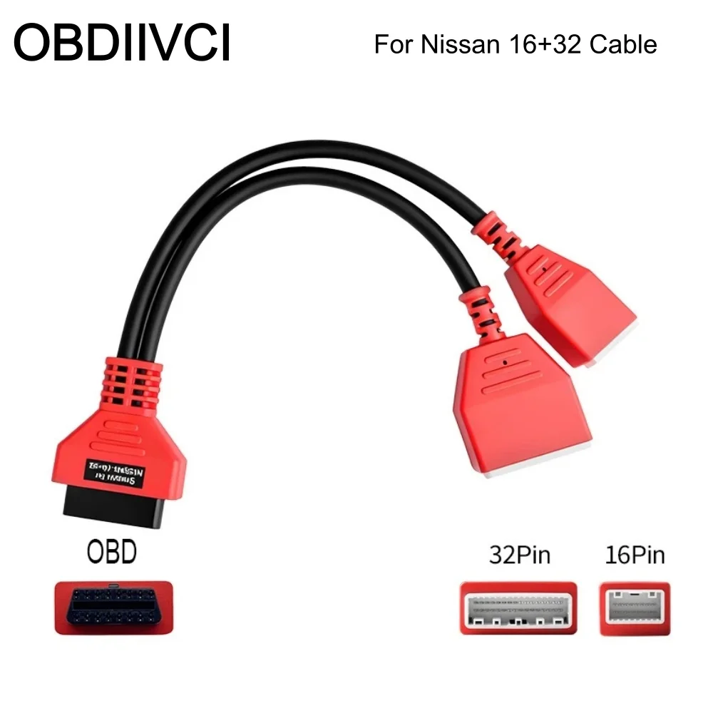 Gateway 16+32 OBD2 Cable Adapter for Nissan Renault Dacia Sylphy Key Programming Cable Adapter