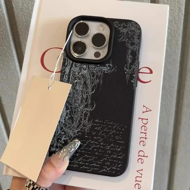 Phone Case For Xiaomi 15 14 13 15T 14T 13T Poco F7 F6 F5 M6 X5 X6 X7 Pro Gothic Black And White Demon Art Design Silicone Cover