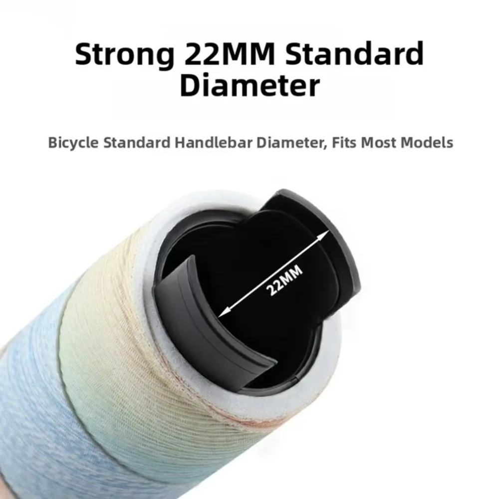 Gradient Color Bike Handlebar Grips Non Slip Shock Absorbing Bicycle Handlebar Grips 22mm Size Textured PU Outer Layer