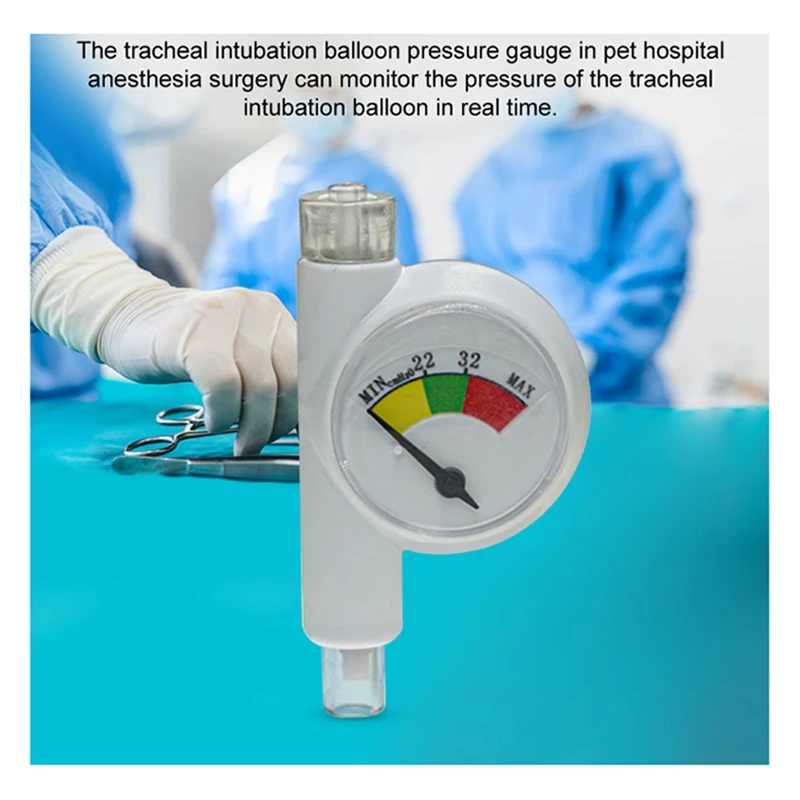 Endotracheal Intubation Air Bag Pressure Gauge Intubation Balloon Saturation Monitoring For Endotracheal Tube Veterinary