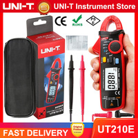 UNI-T UT210E UT210D Mini Digital AC DC Current Clamp Meter True RMS Pliers Ammeter Voltage Tester Frequency Meter NVC