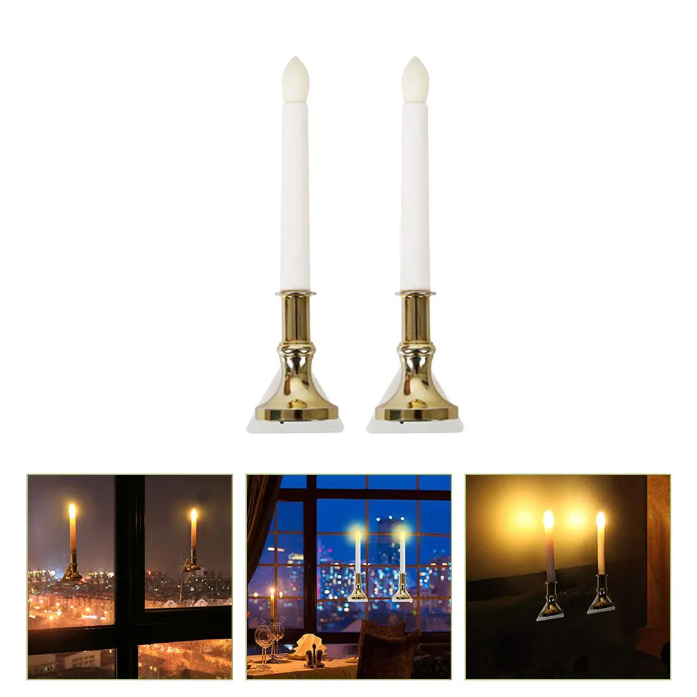 

2 шт. перезаряжаемые светодиодные светильники без пламени, настенные лампы на присосках, романтическое украшение для вечеринок, ночник